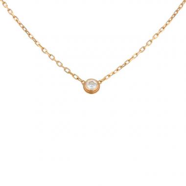 Collier Cartier Diamant Léger en or rose et diamant de 0,10 carat