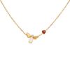Chaumet Attrape Moi Si Tu M'Aimes necklace in yellow gold,  mother of pearl and garnet and in diamond - 00pp thumbnail