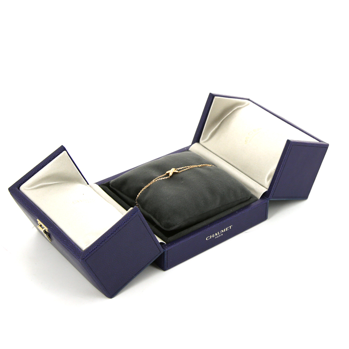 Chaumet Jeux de Liens bracelet in pink gold and diamonds - Detail D2