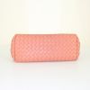 Bottega Veneta pouch in varnished pink braided leather - Detail D4 thumbnail