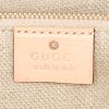 Sac cabas Gucci Bamboo en toile rose , blanche verte et fuschia et cuir beige - Detail D3 thumbnail