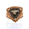 Mauboussin Tellement subtile pour toi ring in pink gold,  citrine and smoked quartz and in smoked quartz - 360 thumbnail