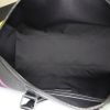 Louis Vuitton Keepall - Luggage travel bag in black taiga leather - Detail D3 thumbnail