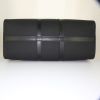 Borsa da viaggio Louis Vuitton Keepall - Luggage in pelle taiga nera con motivo - Detail D5 thumbnail