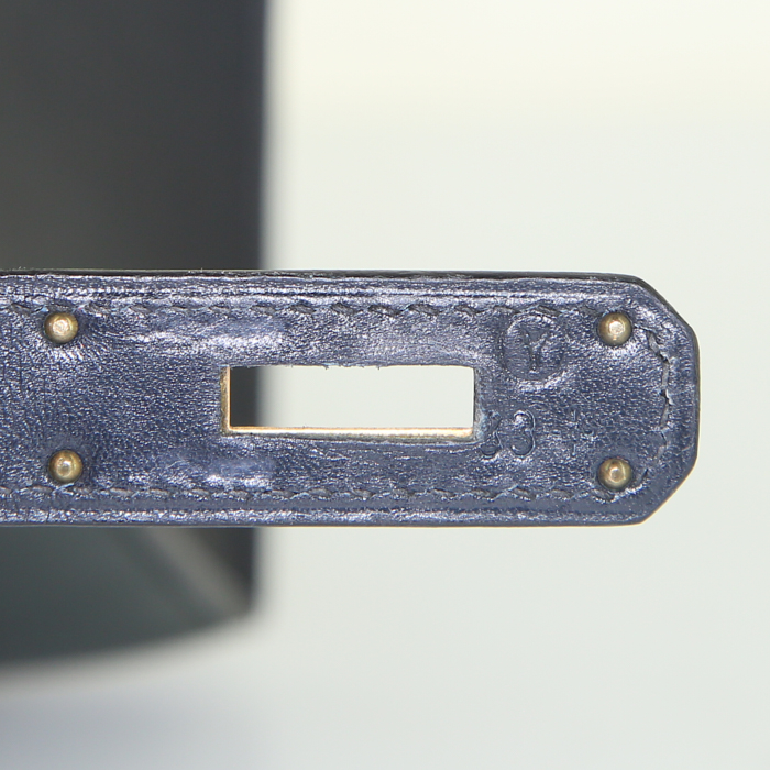 Hermes Kelly 32 cm handbag, 1995, in red, blue and green tricolor box leather - Detail D5