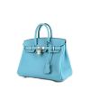 Hermes Birkin 25 cm handbag in blue du nord Swift leather - 00pp thumbnail