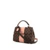 Louis Vuitton Bond Street small model handbag in ebene damier canvas and pink leather - 00pp thumbnail
