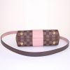 Louis Vuitton Bond Street BB modèle handbag in ebene damier canvas and pink leather - Detail D5 thumbnail