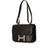 Sac bandoulière Hermès Constance Cartable en cuir box noir - 00pp thumbnail