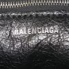 Borsa Balenciaga Papier A5 in pelle nera con decoro graffiti - Detail D4 thumbnail