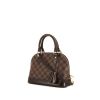 Louis Vuitton Alma BB shoulder bag in brown damier canvas and brown leather - 00pp thumbnail