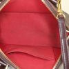 Louis Vuitton Alma BB shoulder bag in brown damier canvas and brown leather - Detail D3 thumbnail