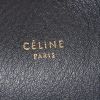 Shopping bag Celine Twisted Cabas in pelle liscia verde kaki blu marino e nera - Detail D3 thumbnail