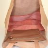 Celine Vertical shopping bag in beige and pink bicolor leather - Detail D2 thumbnail
