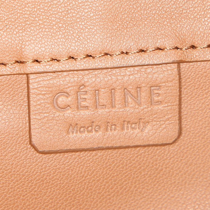 Shopping bag Celine Vertical in pelle bicolore beige e rosa - Detail D3