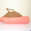 Shopping bag Celine Vertical in pelle bicolore beige e rosa - Detail D4 thumbnail