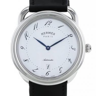 Montre Hermes Arceau en acier Ref :  AR7.710 Vers  2000