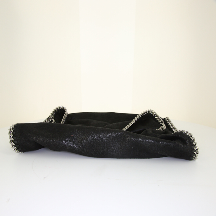 Sac à main Stella McCartney Falabella en toile noire - Detail D5