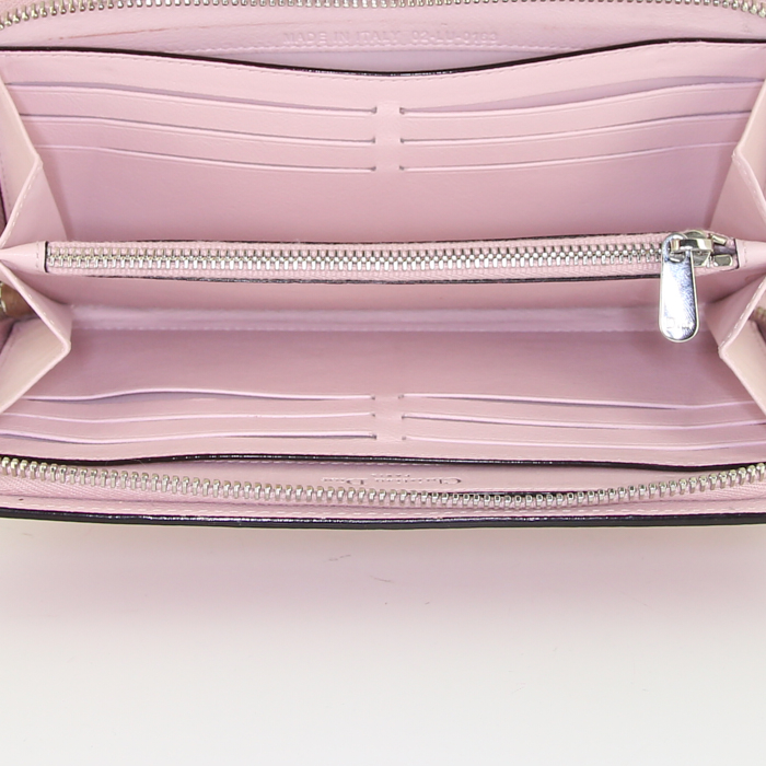 Portefeuille Dior Diorissimo en cuir rose-framboise - Detail D2