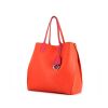 Dior Dior Addict cabas shopping bag in orange and pink leather - 00pp thumbnail