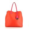 Dior Dior Addict cabas shopping bag in orange and pink leather - 360 thumbnail