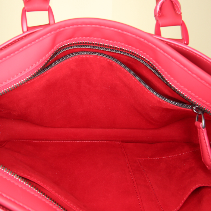 Berluti Un jour briefcase in red leather - Detail D2