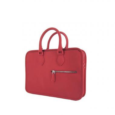 Borsa portadocumenti Berluti Un jour in pelle rossa