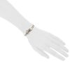 Hermès Boucle Sellier medium model bracelet in silver - Detail D1 thumbnail