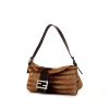 Fendi Baguette bag worn on the shoulder or carried in the hand in brown foal and brown - 00pp thumbnail