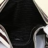 Borsa a spalla Prada in puledro bicolore bianco e marrone zebrato - Detail D2 thumbnail