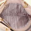 Salvatore Ferragamo Gancini handbag in rosy beige leather - Detail D2 thumbnail
