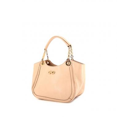 salvatore ferragamo gancini leather shoulder bolsa
