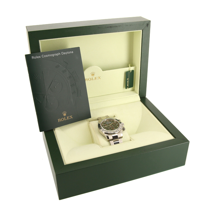 Reloj Rolex Daytona de oro blanco 18k Ref :  116509 Circa  2008 - Detail D2