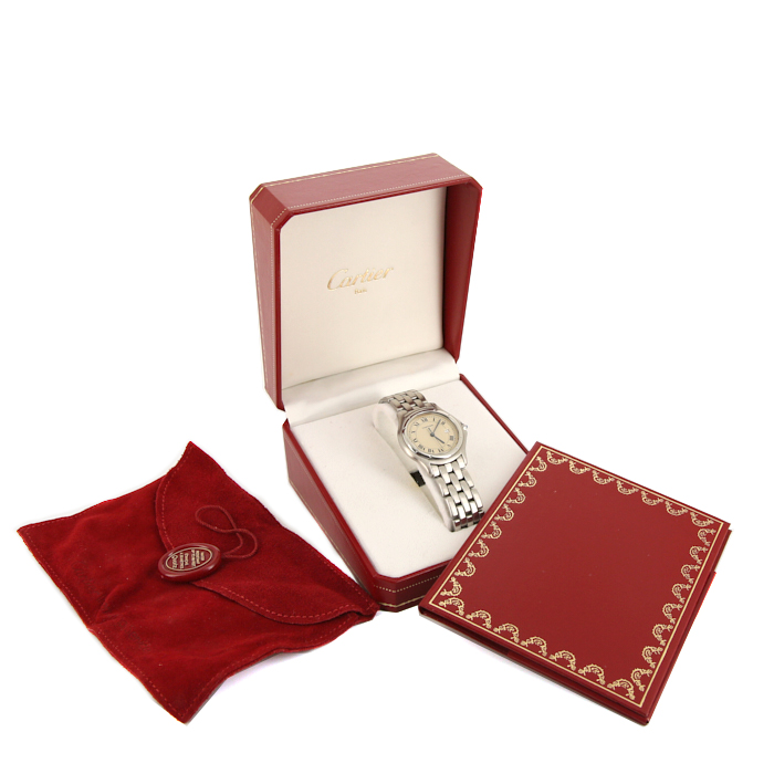 Cartier Cougar watch in stainless steel Circa  1990 - Detail D2