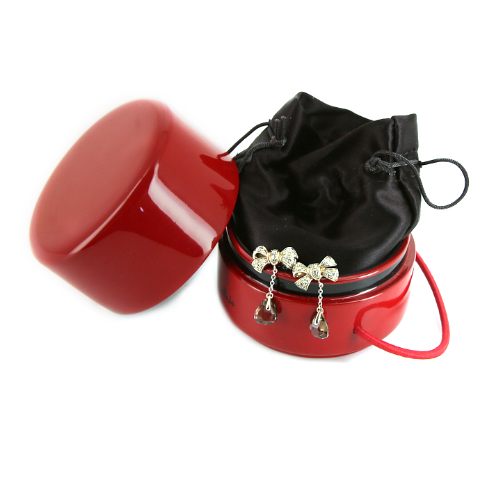 Paire de pendants d'oreilles Pomellato Forever en or jaune,  diamants et quartz fumé - Detail D2