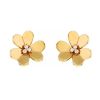 Van Cleef & Arpels Frivole large model earrings in yellow gold and diamonds - 00pp thumbnail