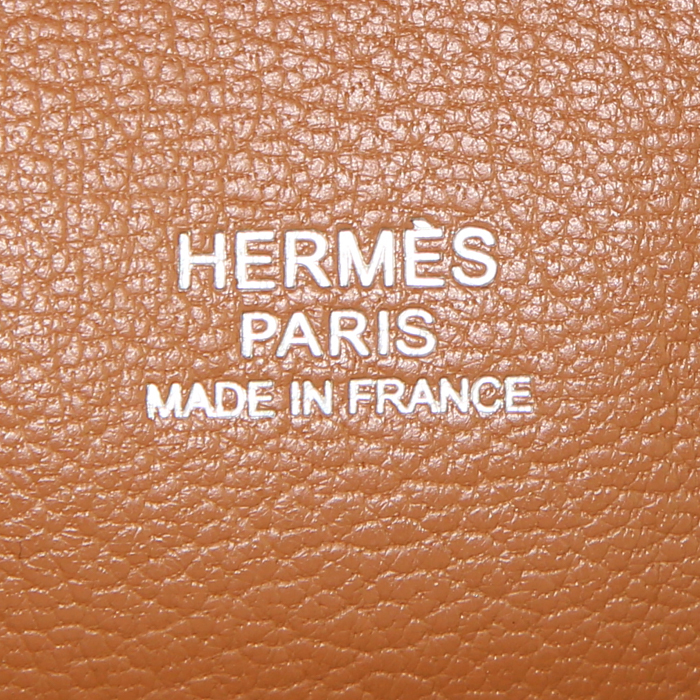 Borsa Hermes Plume modello grande in pelle gold - Detail D3