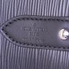 Sac de voyage Louis Vuitton Keepall 50 cm en cuir épi noir et cuir lisse blanc - Detail D4 thumbnail
