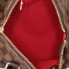 Bolso de mano Louis Vuitton Speedy 25 cm en lona a cuadros ébano y cuero esmaltado marrón - Detail D2 thumbnail