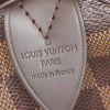 Borsa Louis Vuitton Speedy 25 cm in tela a scacchi ebana e pelle lucida marrone - Detail D3 thumbnail