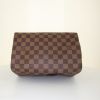 Borsa Louis Vuitton Speedy 25 cm in tela a scacchi ebana e pelle lucida marrone - Detail D4 thumbnail