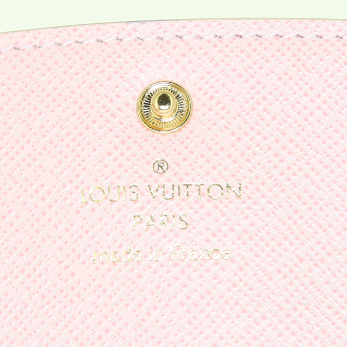 Louis Vuitton Emilie wallet in azur monogram canvas - Detail D3