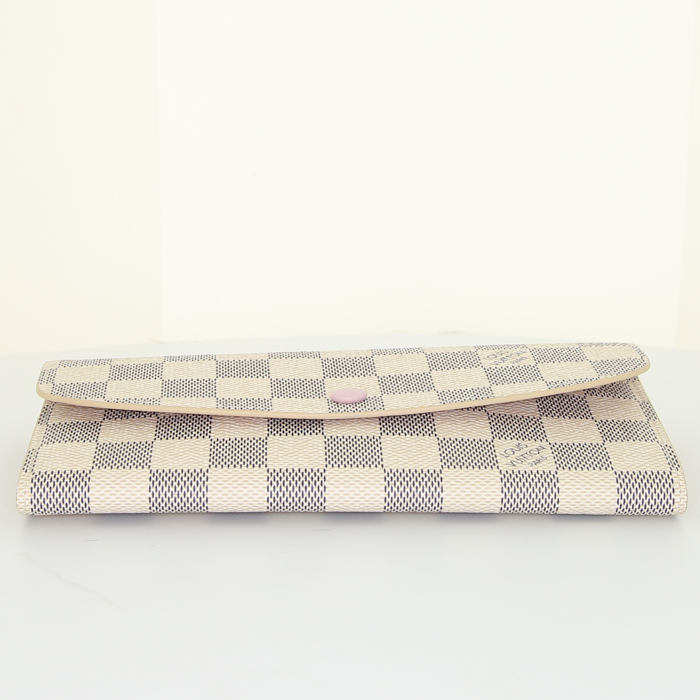 Portefeuille Louis Vuitton Emilie en toile monogram azur - Detail D4