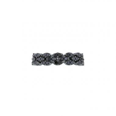 Articulated Mauboussin Je Te Veux ring in blackened gold and diamonds
