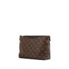Louis Vuitton Pallas pouch in brown monogram canvas and black leather - 00pp thumbnail