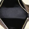 Louis Vuitton Pallas pouch in brown monogram canvas and black leather - Detail D2 thumbnail