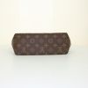 Louis Vuitton Pallas pouch in brown monogram canvas and black leather - Detail D4 thumbnail