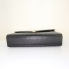 Bolso de mano Saint Laurent College en cuero acolchado con motivos de espigas negro - Detail D5 thumbnail