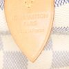 Sac à main Louis Vuitton Speedy 30 en toile damier enduite azur et cuir naturel - Detail D3 thumbnail