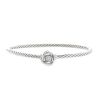 David Yurman Cable Classique bracelet in silver and diamonds - 00pp thumbnail